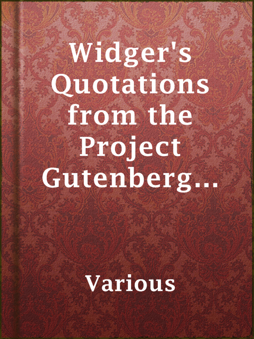 Title details for Widger's Quotations from the Project Gutenberg Editions of the Court Memoirs of France by Various - Available
